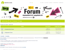 Tablet Screenshot of forum.mamanboit.ch